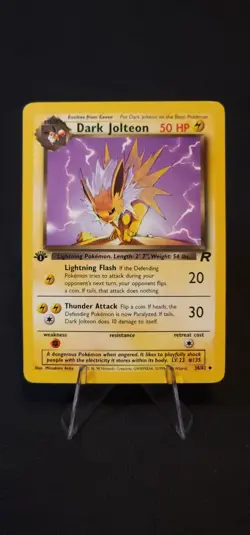 Pokemon Dark Jolteon 38/82 Team Rocket-1st Edition NM - Image 1