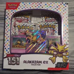 Pokemon TCG: Scarlet & Violet-151 Alakazam ex Collection Booster Box - 4 Packs - Image 1