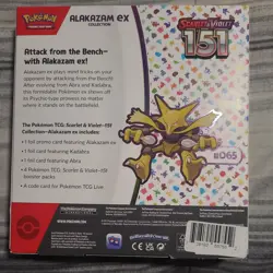 Pokemon TCG: Scarlet & Violet-151 Alakazam ex Collection Booster Box - 4 Packs - Image 2