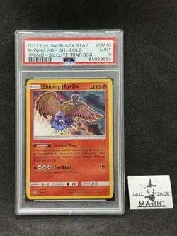 Pokemon PSA 9 S&M Black Star Promo Shining Legends Shining Ho-Oh SM70 - Image 1