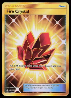 Fire Crystal (Secret) 231/214 Secret Rare SM - Unbroken Bonds Pokemon Card - Image 1