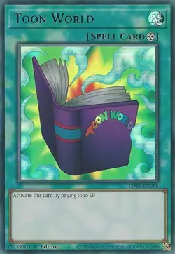 1x (EX) Toon World (alternate art) (Blue) - LDS1-EN068 - Ultra Rare - 1st Editio - Image 1