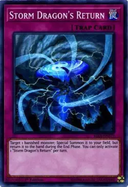 1x (NM) Storm Dragon's Return - RIRA-EN077 - Super Rare - 1st Edition YuGiOh - Image 1