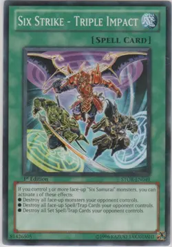 1x (LP) Six Strike - Triple Impact - STOR-EN049 - Common - 1st Edition YuGiOh - Image 1