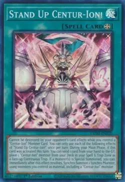 1x (EX) Stand Up Centur-Ion! - VASM-EN020 - Super Rare - 1st Edition YuGiOh - Image 1