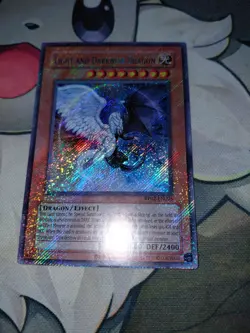 Yugioh Light And Darkness Dragon RP02-EN095 Retro Pack 2 Reprint FOIL BLEED - Image 1