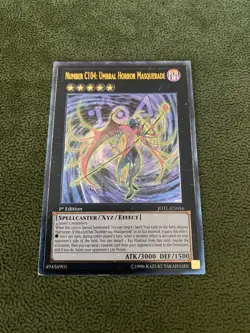 Yugioh: Number C104 Umbral Horror Masquerade Ultimate/MP/1st ED JOTL-EN056 - Image 1
