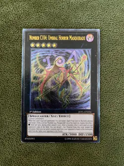 Yugioh: Number C104 Umbral Horror Masquerade Ultimate/MP/1st ED JOTL-EN056 - Image 2