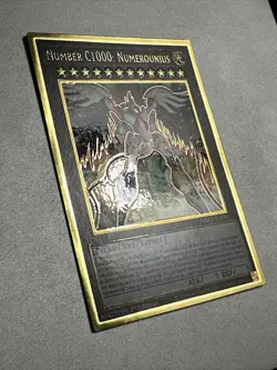Yugioh! 1x Number C1000: Numerounius MGED-EN031 Premium Gold Rare 1st Edition - Image 2