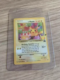 Pokemon Pikachu TCG Birthday Card 24/53 SWSH Celebrations Collection - Image 1