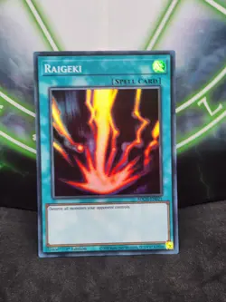 Yugioh Raigeki SDCH-EN021 Super Rare 1st Edition NM - Image 1