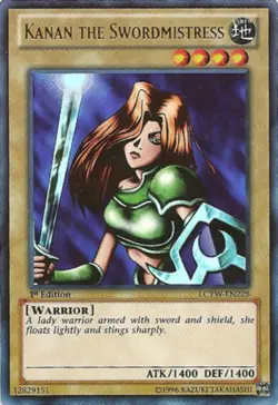1x (EX) Kanan the Swordmistress - LCYW-EN228 - Ultra Rare - 1st Edition YuGiOh - Image 1