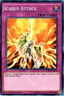 1x (NM) Icarus Attack - WIRA-EN058 - Super Rare - 1st Edition YuGiOh - Image 1