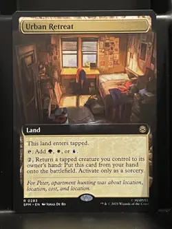 Urban Retreat EXTENDED #283 NM/M MTG Spiderman Magic Card - Image 1