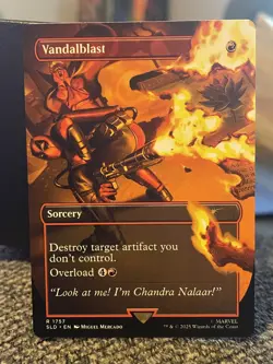 Vandalblast NM/M #1757 Deadpool Marvel Secret Lair MTG Magic Card - Image 1