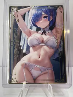 Rem - Re:Zero Goddess Story Waifu Sexy Metal Card - Image 1
