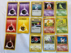 1999 Pokemon Base Card Lot Of 14- Original WOTC 46/102-61/102 - Image 1