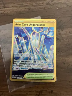 Pokemon 2024 SV Stellar Crown SCR en Area Zero Underdepths Trainer Card #174/142 - Image 1