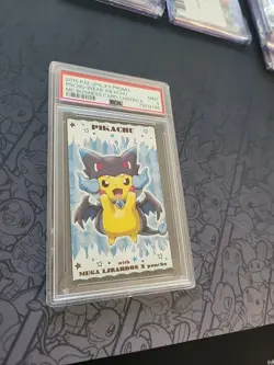 Pokemon: Poncho-wear Pikachu Charizard X 2015 XY Promo Business Card Japan PSA - Image 5