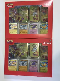 (PACK 2) Pokemon 151 Mini Tins + Promo Cards Sam’s Club (LOT OF 2, 8 TINS) - Image 1