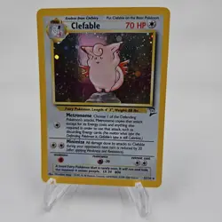 Pokemon TCG Clefable Base Set 2 Holo Unlimited Rare Card 5/130 - Image 1