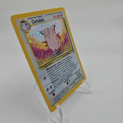 Pokemon TCG Clefable Base Set 2 Holo Unlimited Rare Card 5/130 - Image 3