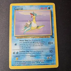 Lapras Fossil Set 25/62 Rare Non-Holo 1999 Vintage Pokemon Card - WOTC - Image 1