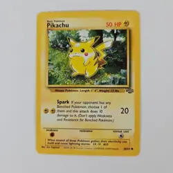1999 Pokemon TCG Wizards Of The Coast Pikachu Red Cheeks Jungle Card 60 NR MT - Image 3