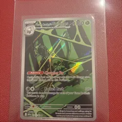 Pokemon TCG Destined Rivals Team Rockets Spidops Illustration Rare Card 187/182 - Image 1