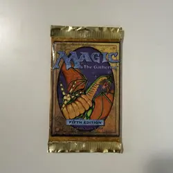 Magic The Gathering 5th Edition Fifth Sealed 15 Card Booster Pack Mtg Vintage - Image 1