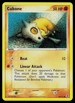 Pokemon Card - Cubone FireRed & LeafGreen 60/112 Non Holo - Image 1