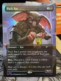 Pack Rat #1307 FOIL BORDERLESS NM/M MTG Secret Lair Drop Festival in a Box - Image 1