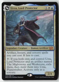 MTG - Urza, Lord Protector FOIL M The Brothers' War 225 LP-NM - Image 1