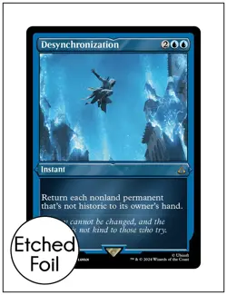 1x Desynchronization, Etched Foil, Magic MTG NM - Image 1