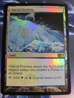 FOIL Glacial Fortress ~ NM+ Core Set Magic 2013 / M13 ~Free SHIPPING - Image 1