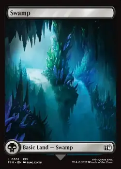 Swamp (301) - Full Art FOIL - MtG Final Fantasy - NM - Image 1