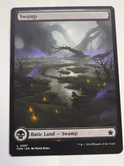 MTG Swamp Full Art Foundations - Image 1