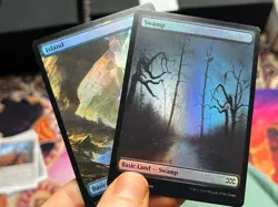 Full Art Foil Swamp + Island • Unplayed • Double Masters • Mtg (2115) - Image 1