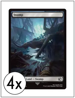 4x Swamp, 0302, Full Art, Final Fantasy, Magic the Gathering MTG NM - Image 1