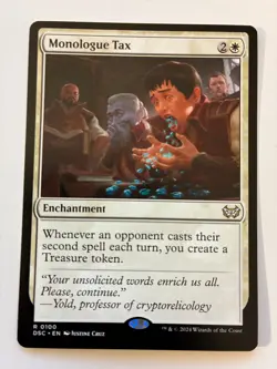 MTG Monologue Tax Commander: Duskmourn: House of Horror Regular NM - Image 1