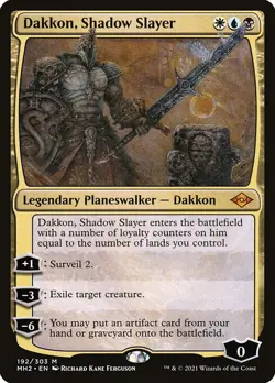 [MTG] Dakkon, Shadow Slayer (192) (MH2) NM - Image 1