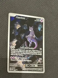 PROMO Mewtwo 052 Black star promo 151 Scarlet and Violet Pokemon TCG NM - Image 2