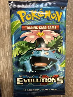 Pokemon TCG Factory Sealed Authentic XY Evolutions Booster Pack Artwork Set Of 4 - Image 5