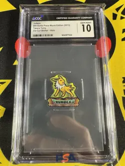 CGC Gem 10 Jolteon Holo Battle Piece Sticker 2013 Pokemon Japanese LOW POP - Image 1