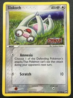 Slakoth 63/108 Reverse Holo Stamped - Pokemon EX Power Keepers - HP - Image 1