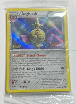 Aegislash - 86/146 (Staff) Holo Pre-Release Promo NM Promo Pokemon not sealed - Image 1
