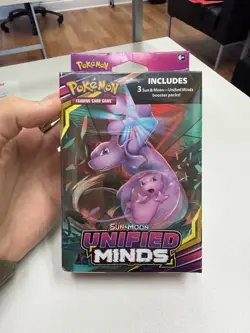 Pokemon Sun and Moon Unified Minds Hanger Box + 2 Blister Packs (Sealed Lot) - Image 2