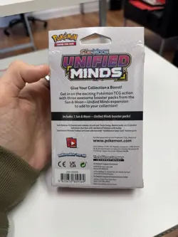 Pokemon Sun and Moon Unified Minds Hanger Box + 2 Blister Packs (Sealed Lot) - Image 3