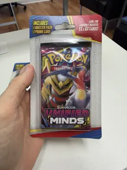 Pokemon Sun and Moon Unified Minds Hanger Box + 2 Blister Packs (Sealed Lot) - Image 5