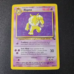 Pokemon TCG Hypno 23/62 Fossil Regular Non Holo Rare LP - Image 1